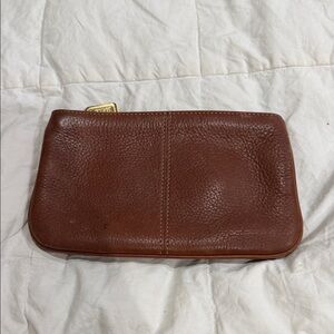 Coach Brown Leather Toiletry Bag